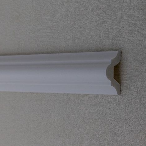 Zierleiste / Wandleiste "Rovigo" von Wiesemann, aus hochfestem Polystyrol, stoßfest und wasserfest (1/5)
