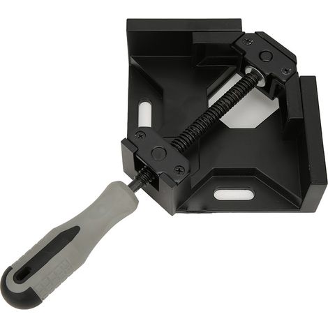 90-Grad-Winkelklemme, Schraubstock, Schnellspannvorrichtung für Holzbearbeitung, Aluminiumwerkzeug (Schwarz) (1/5)