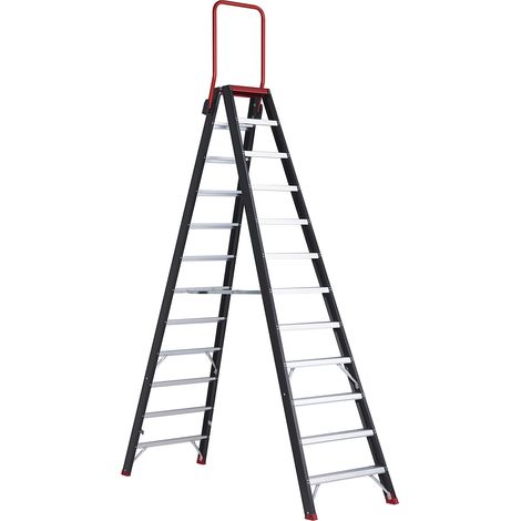 Altrex, Escabeau de sécurité, accès 2 côtés, 2 x 12 marches (1/5)