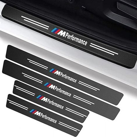 Film de Protection Seuil de Porte BMW M M2 M4 M5 M6 M8 X1 X2 X3 X5 X6 M135i M240i Z4 328i X7, Autocollant Fibre de Carbone, Protège-Seuil Voiture Accessoires (1/5)