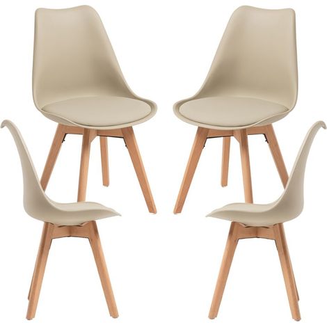 Packs Sillas Comedor - Pack 4 Sillas Synk Basic - Greige