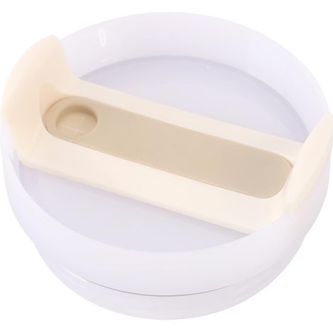 Couvercle de rechange beige pour tasse de 30 onces – couvercle hermétique anti-fuite avec paille en silicone compatible avec tasses isothermes 30 oz (1/5)