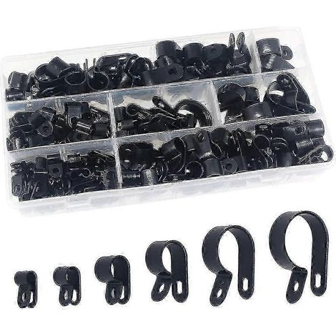 200 colliers de serrage en nylon - attaches pour conduits, câbles, gaines et conduits de 5/6/10/13/19/23 mm -i (1/5)