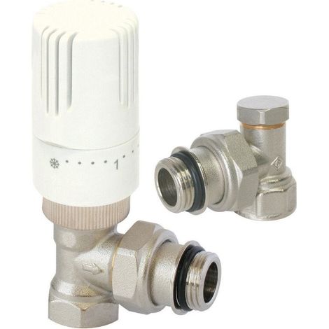 Somatherm KITH Thermostat-Set, einfach, Winkel 15-21, vernickelt