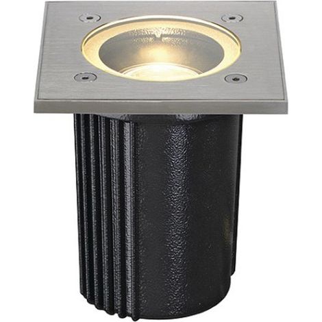 Encastré de sol DASAR EXACT 116 GU10 carré inox 316 max. 35W IP67 - SLV - 228434
