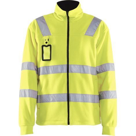 Giacca da lavoro in pile ad alta visibilità 4833 - Giallo fluorescente 4XL
