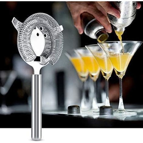 CSPARKV Rust Resistant Cocktail Strainer for Professional or Home Use