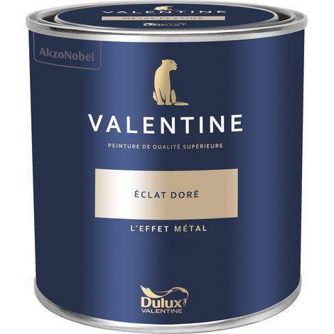 Dulux Valentine Peinture intérieure de haute qualité - Valentine - Couleur intense & pouvoir couvrant élevé - Mat Velouté Éclat doré 1 L