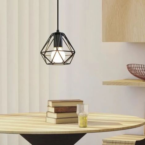 U-Do Moderne Lustre Suspension Forme Diamant Ø16 cm pour Cuisine Chambre Escalier (1/4)