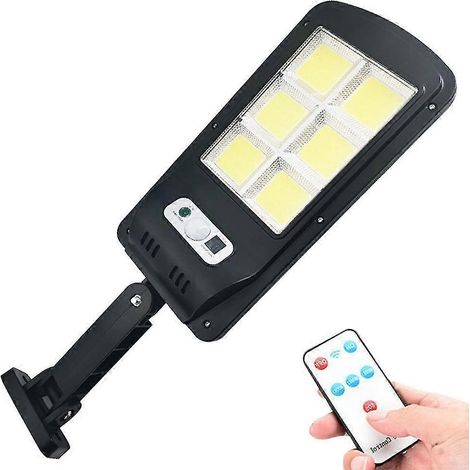 Lampadaires solaires extérieurs à détecteur de mouvement, éclairage de sécurité crépusculaire, lumens (1/4)
