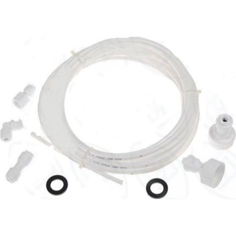 Kit conexion filtro agua frigo. Tubo + tuercas