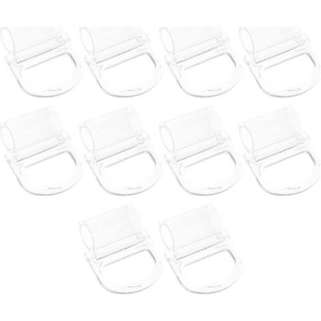 Lot de 10 tirettes transparentes pour stores enrouleurs, compatibles avec une tringle de 15 mm.-5.50X4.50X1.90CM-Transparent 1 (1/4)