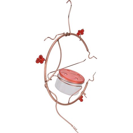 Mangeoires suspendues en métal, bains d'oiseaux, accessoires pour oiseaux pour décorer votre cour, votre jardin et vos espaces extérieurs. (1/5)