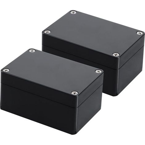 2 Pièces Boîtes de Jonction Etanche IP67, Boite de Derivation Boîtier de Projet Electrique Etanche Exterieur Boîte Dérivation de Connexion de Câblage DIY 100 68 50mm (1/3)