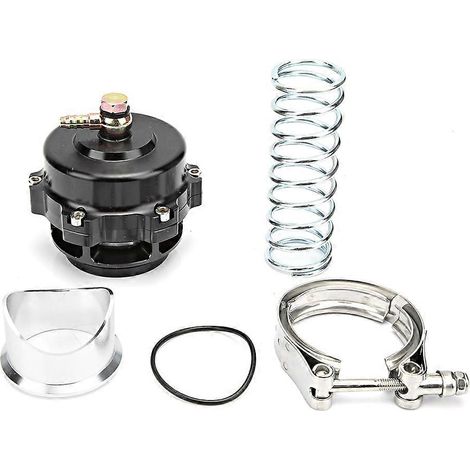 Soupape de décharge de pression turbo universelle argentée à bande en V de 50 mm (1/3)