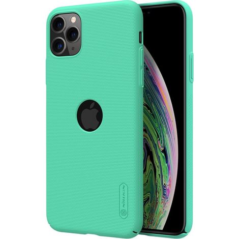Nillkin Super Frosted Shield - Apple iPhone 11 Pro Max Hülle mit Logo-Ausschnitt (Mintgrün) (1/4)