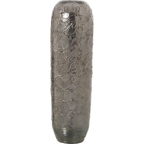Vase de Sol en céramique argenté 23 x 80 cm, Bec 10,5 cm (1/2)