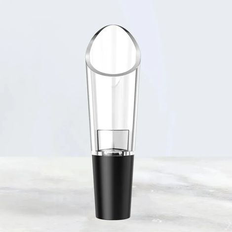 (A) Nouvelle carafe à vin magique avec bec verseur et aérateur pour vin rouge, outil de versement rapide et pompe avec filtre P (1/5)