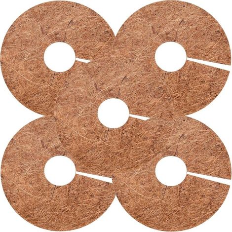 Kokosmattenpflanzen, 8 Stück Kokosmattenpflanzenschutzscheiben Winterschutz für den Haus-, Hotel- und Gartenbereich (30 cm) (1/5)