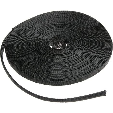 3mm Manchon de Câble Gaine Tressée Extensible Pet Fil Rangement Câble Souple Ajustable Tube de Métier à Tisser Protection Câbles Longueur 10 Mètres (1/5)
