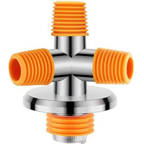 Tuyau d'évacuation sol lave-linge Raccord T 2-en-1 Anti-odeurs Flexible Orientable Diamètre 32 mm - (1/5)