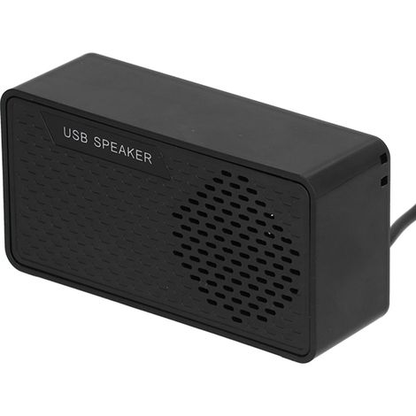 Haut-parleur d'ordinateur de bureau, carte son intégrée, enceinte USB portable mini sans pilote pour maison. (1/5)