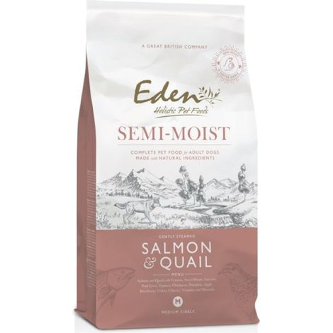 Salmón y codorniz semihúmedos Eden 10 kg (1/3)