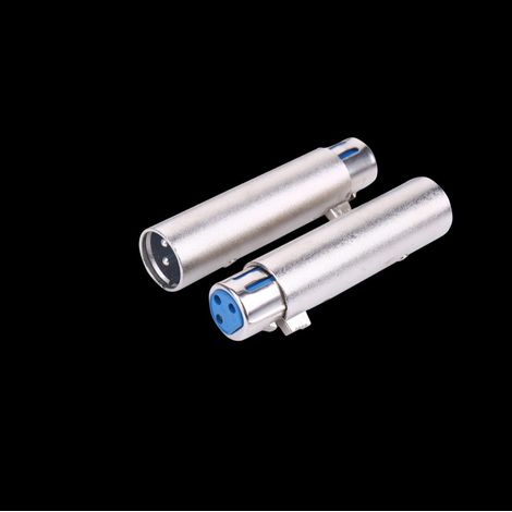3-pin XLR male to female direct audio converter with copper core (1/5)