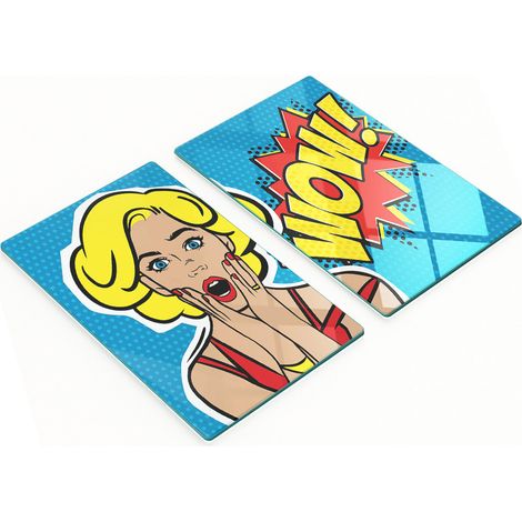 Tablas decorativas multifuncionales de vidrio templado para cocina 隆Wow 2x30x52 cm