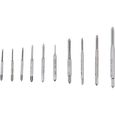 10er-Pack Mini-Gewindebohrer M1 bis M3,5 für Maschinen/Hand (1/5)