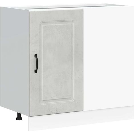 vidaXL Base da Cucina Kalmar Grigio Cemento in Legno Multistrato
