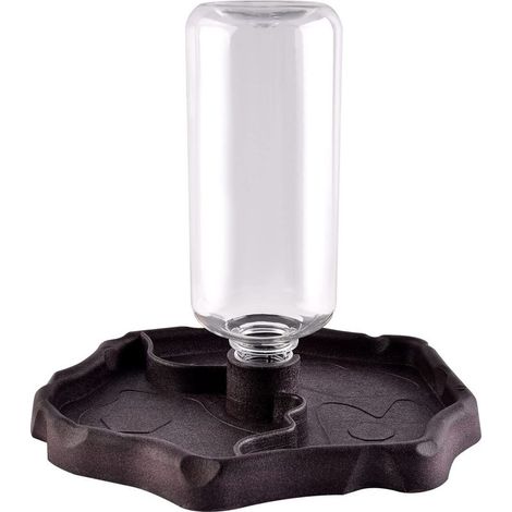 Fontaine à boire pour animaux de compagnie, fontaine à boire automatique 2 en 1 anti-éclaboussures tortue lézard reptile (1/4)