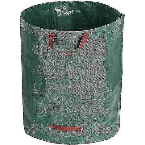 Sacs à déchets verts de 80 gallons, sacs réutilisables pour le jardinage et la collecte des feuilles - Fermeture éclair sur le dessus, couvercle - Sac pour feuilles de pelouse, terrasse et jardin, ram (1/5)