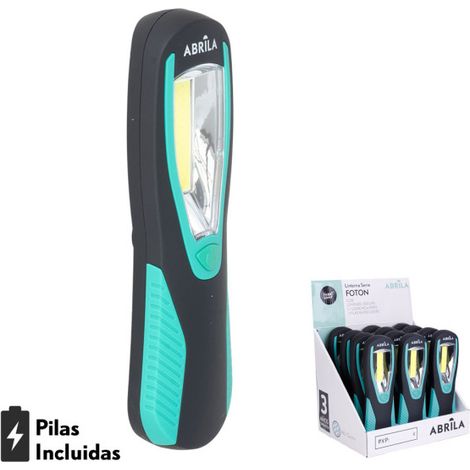 Torcia fotonfoton su pannocchia con gancio e magnete 300lm 20x6x3cm 3xaa inclusa