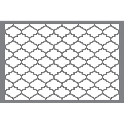 Rayher stencil a nido d'ape moderno 30,5 x 30,5 cm, dimensione nido d'ape circa 7 x 7 cm, in poliestere tagliato a laser, flessibile, riutilizzabile, per pittura, mobili, pareti, 38967000