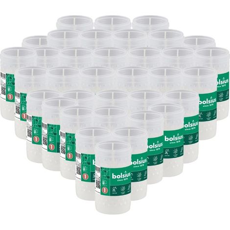 Insertos para velas de parafina Bolsius RP1, 20H, 35 unidades (1/5)