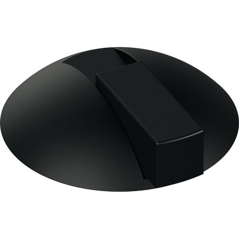 Amortiguador de puerta de piso 625B 90 D.85mm H.22.5mm Ku.90 negro profundo ma montaje con pasador HEWI