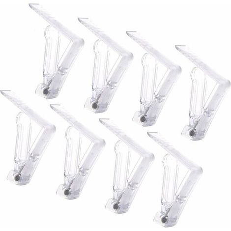 20 Pièces Pince Nappe Plastique,Clip Nappe de Table Fixe Nappe avec Clip à Ressort Pince Nappe Transparent Attache Nappe Jardin Nappe Clips Anti-Glissant Pince Nappe Clip Exterieur Ajustable (1/4)