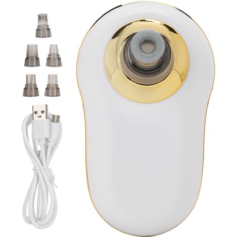 Aspirateur de points noirs électrique rechargeable USB nettoyeur de pores visage blanc (1/5)
