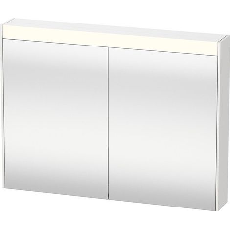 Armoire miroir Duravit BRIOSOavec éclairage 760x820x148mm 11 W blanc mat