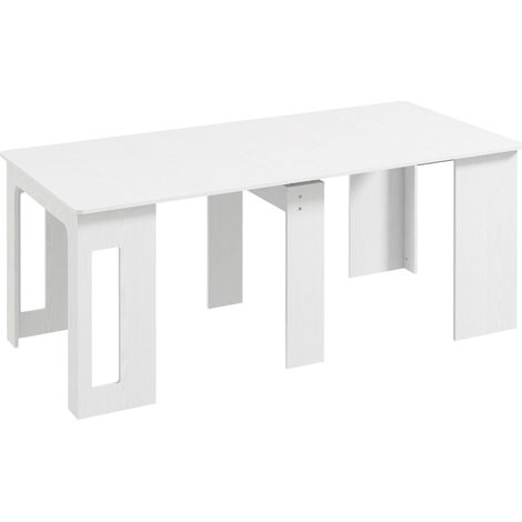 Table console extensible 6 personnes GRETEL blanche (1/5)