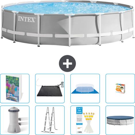 Prism Frame Pool Rund - 427x107 cm - 9-teilig S559