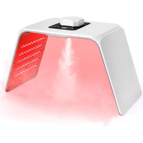 Lampada per terapia con luce rossa per viso e corpo - Apparecchio per terapia con luce LED con funzione di nebulizzazione - Per uso domestico e in salone