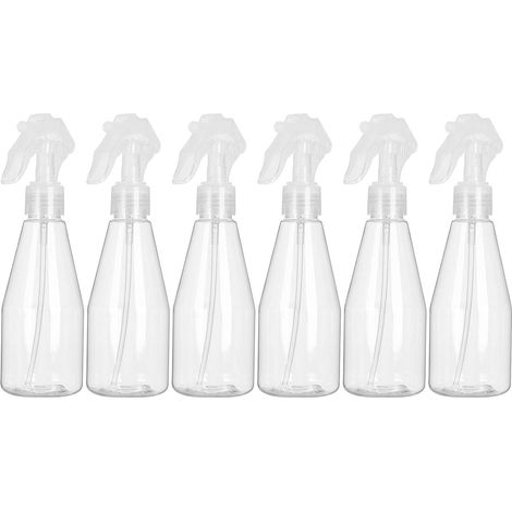 Empty 200ml Spray Bottle, Pack of 6 Empty Plastic Spray Bottles, Empty Spray Bottle for Disinfectant, Gardening, Cleaning