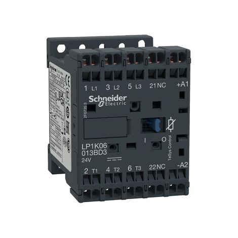 Contattore di potenza 6A 3P 24V DC 0Z 1R LP1K0601BD3