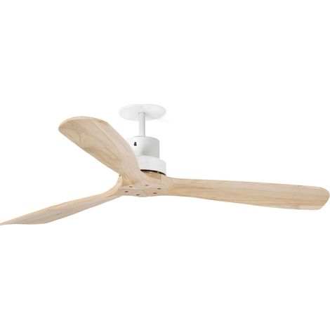 LANTAU RECESSED L Ventilador blanco/pino (1/2)