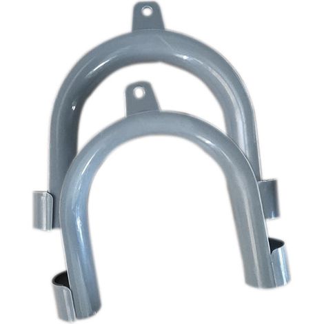 2 pièces Coudes de Montage universels, Arc de retenue en Forme de U, Cintre en Plastique en Forme de U pour Tuyau de vidange, Lave-Vaisselle, de 20 à 25 mm (1/5)