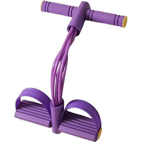 Repères multifonctions Pédale de yoga élastique Réducteur de traînée Entraînement aux redressements assis Entraînement unisexe Motståndsrep Violet (1/5)