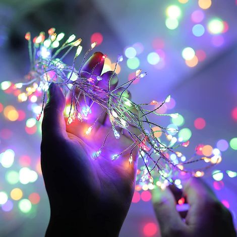 Guirlande Lumineuse - 200 LED - 6 M - Filaire Cuivre - Étanche IP44 - Pour Intérieur Extérieur - Décoration Noël Arbre Fenêtre Couronne (1/5)