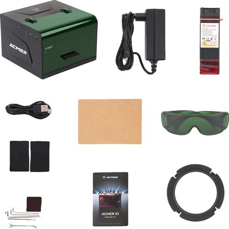 Graveur Laser, Conception Précise, Fonctionnement Portable, Ensemble K1, 3.5W, Prise EU (1/2)